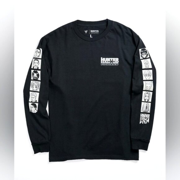 Hypland x Hunter x Hunter Anime Manga Merch Phantom Black Long Sleeve T-Shirt L - Picture 1 of 9